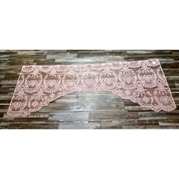 jcpenney Bath Lace Shower Curtain Valance Pink Jc Penney Farmhouse